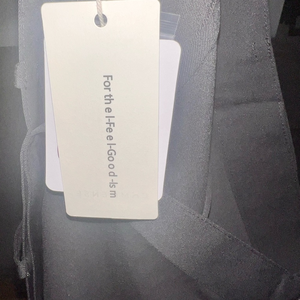 Commense Black Wide Leg Cape Pants - Picture 3 of 9